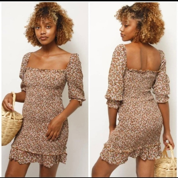 FAITHFUL THE BRAND Es Saada Mini Dress in Mathiola Floral - Picture 3 of 6